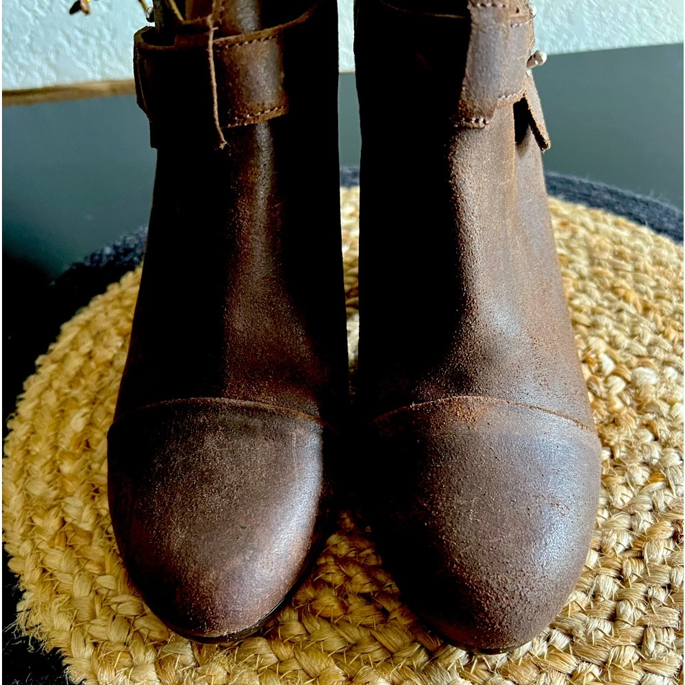 RAG & BONE HARROW BROWN DISTRESSED LEATHER ANKLE BOOTS SIZE EU 39 - Picture 12 of 12